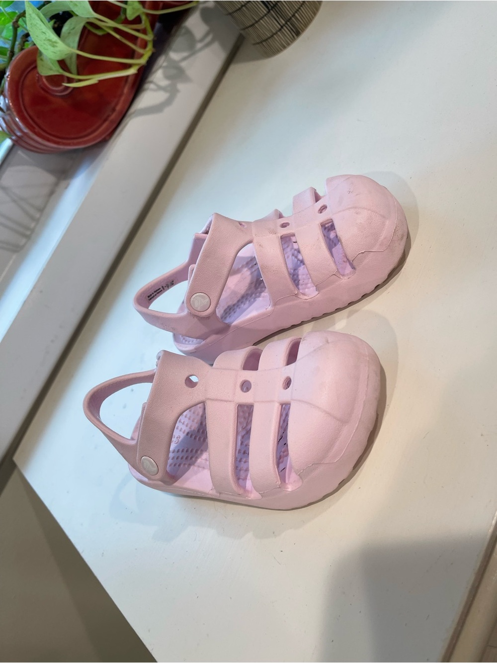 CROCS Kids Light Pink Jelly Sandals